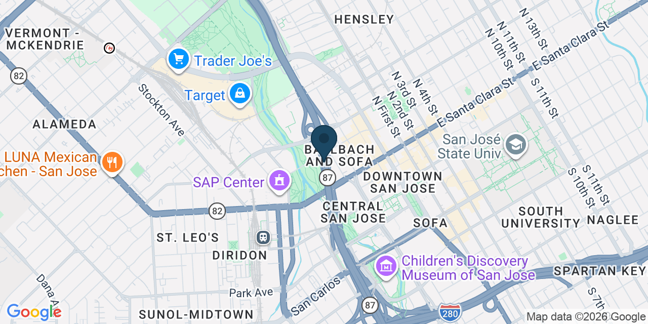 Map showing San Jose, Santa Clara County, CA