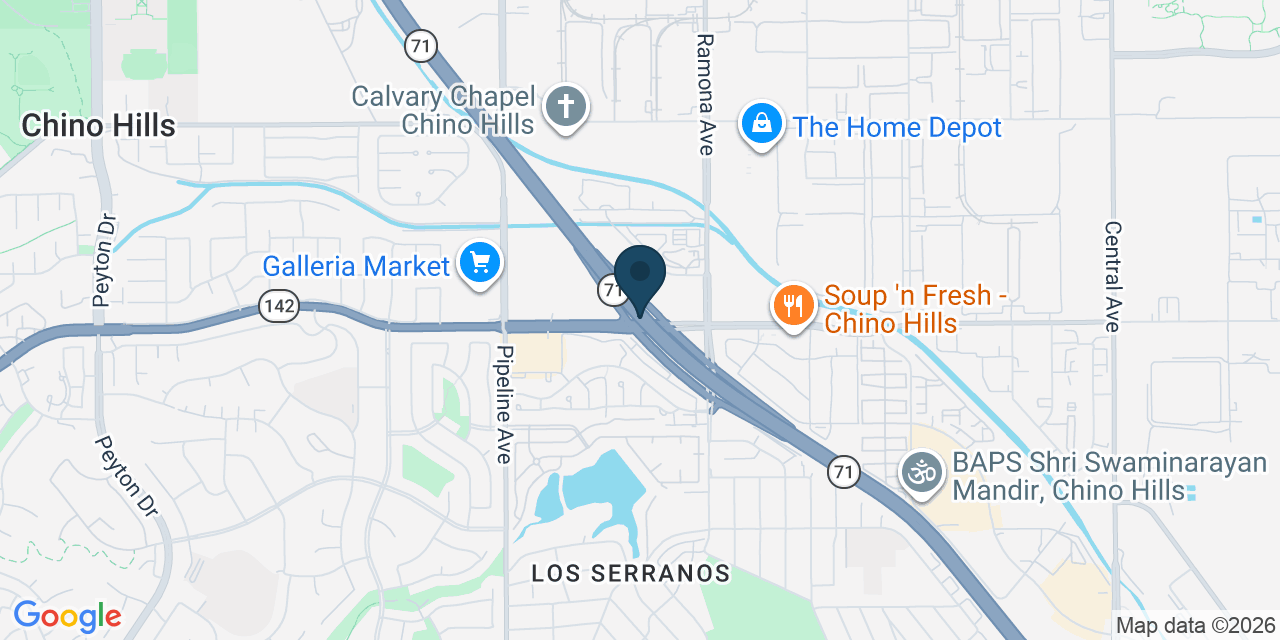 Map showing California