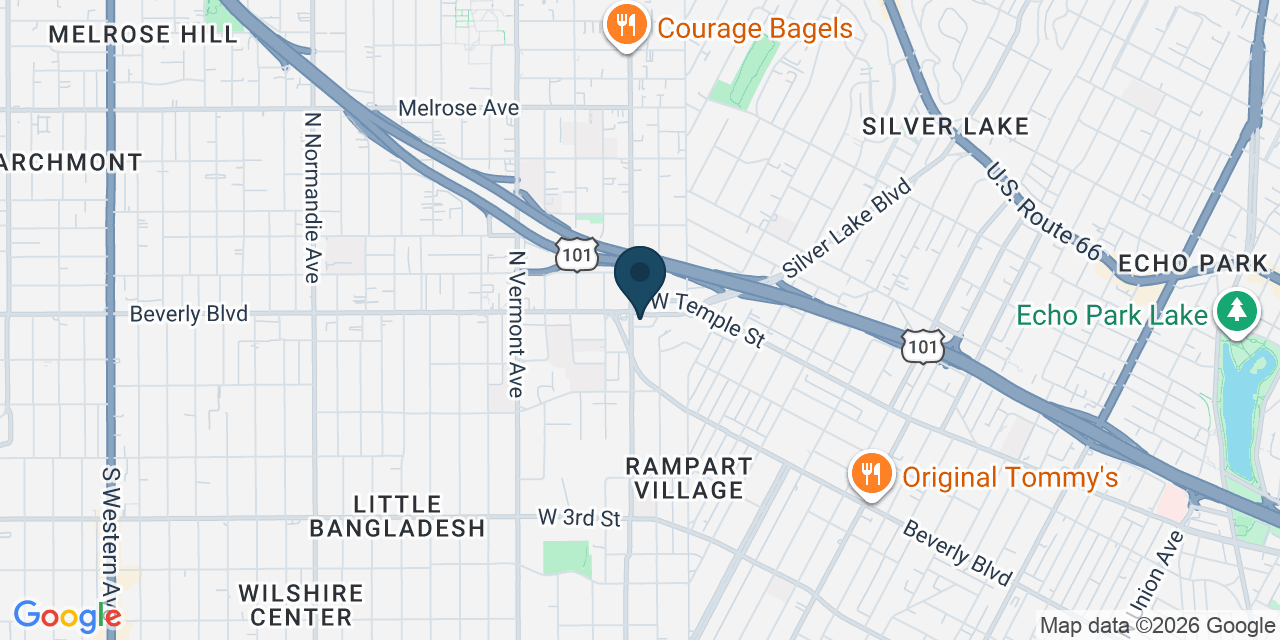 Map showing Los Angeles, Los Angeles County, CA