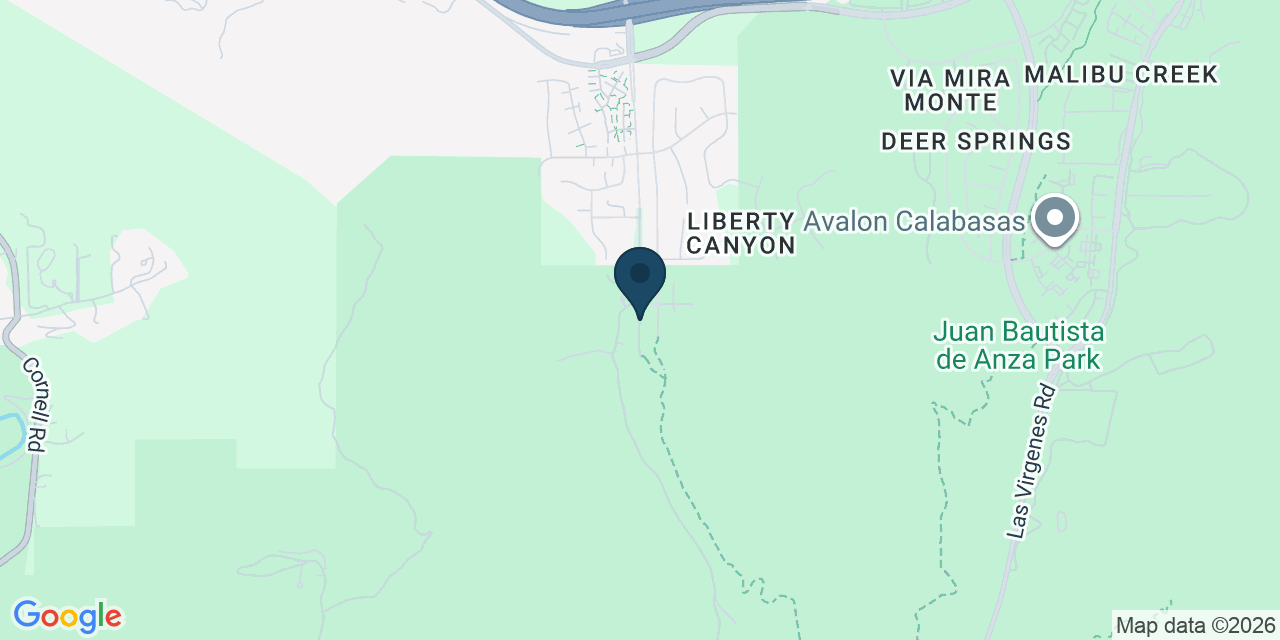 Map showing Los Angeles County, CA