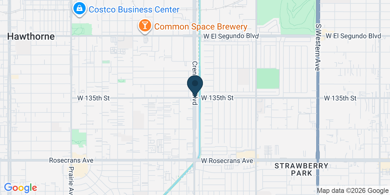 Map showing Los Angeles County, CA