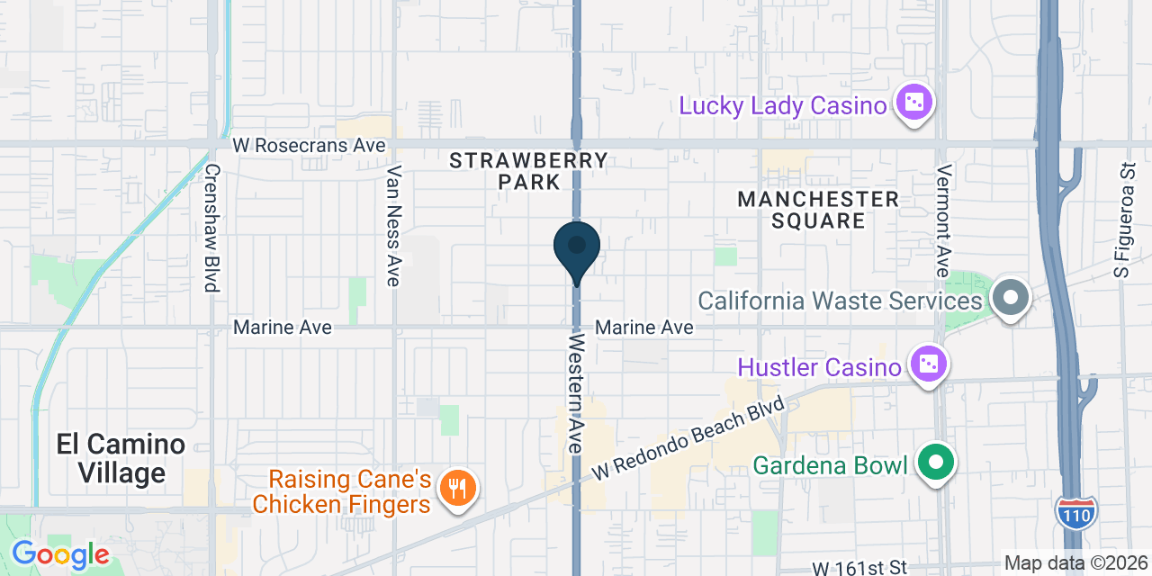 Map showing Los Angeles County, CA