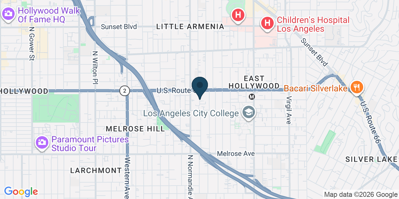 Map showing Los Angeles, Los Angeles County, CA