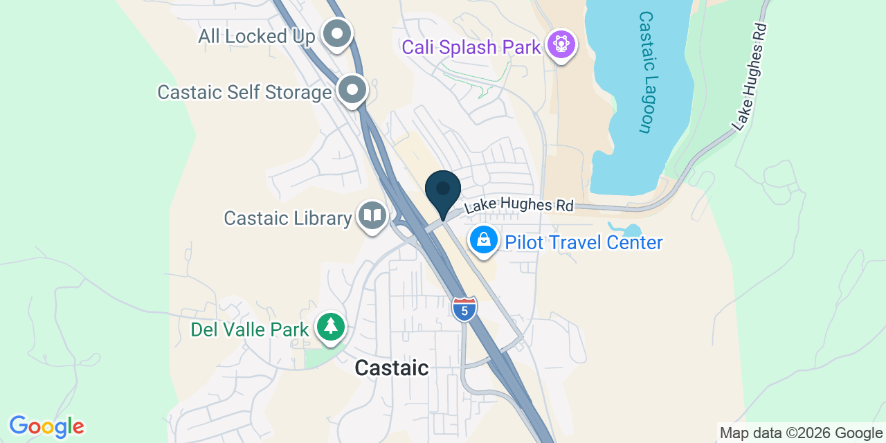 Map showing Castaic, Los Angeles County, CA