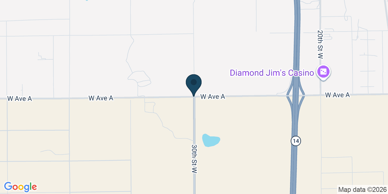 Map showing Rosamond, CA