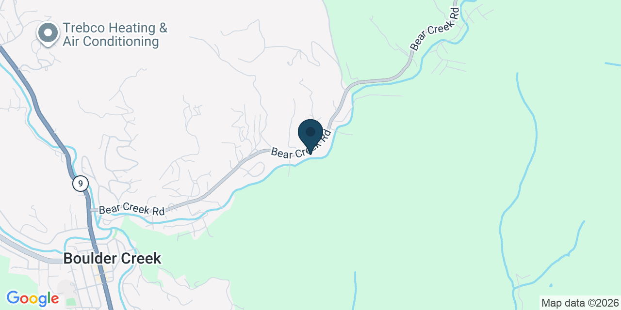Map showing Boulder Creek, Santa Cruz County, CA