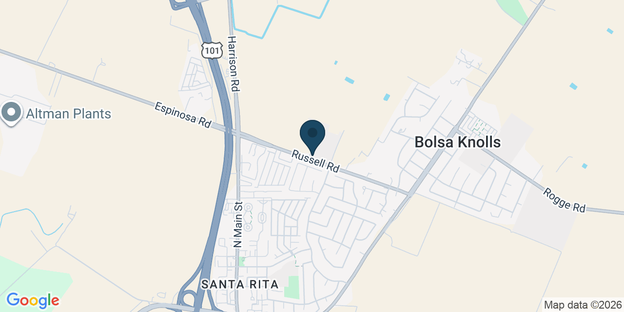 Map showing Salinas, Monterey County, CA