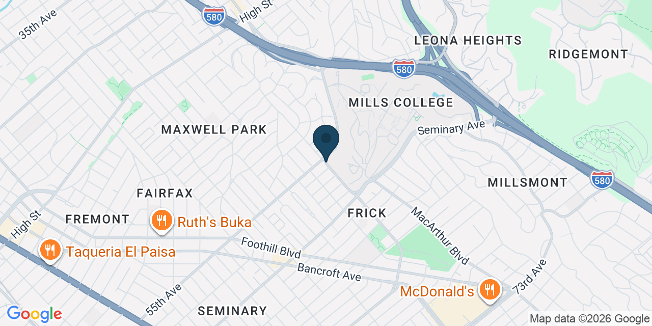 Map showing Alameda County, CA