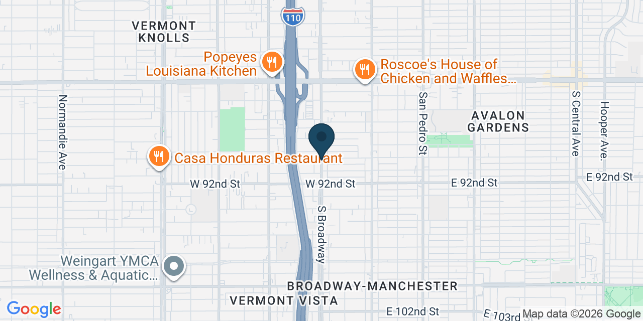 Map showing Los Angeles County, CA