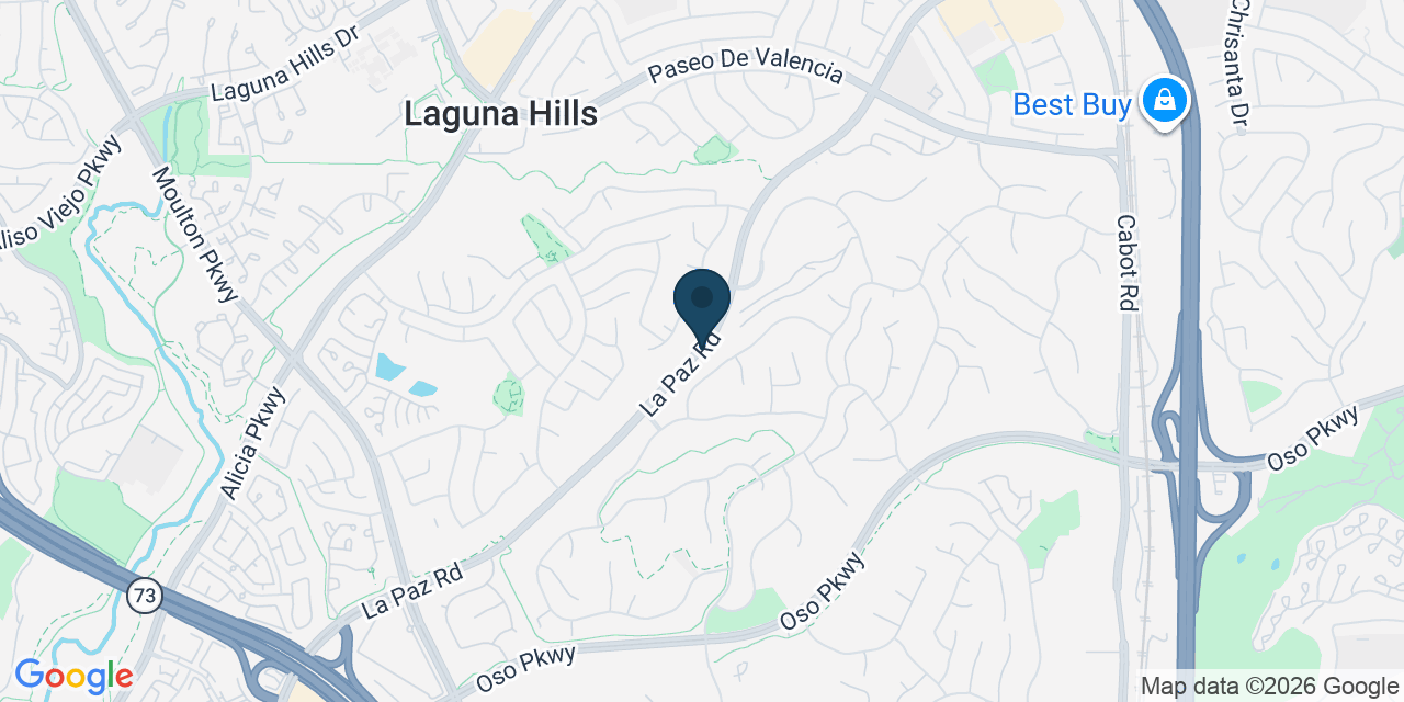 Map showing Orange County, CA