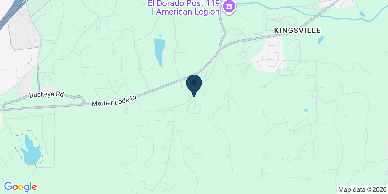 Map showing Shingle Springs, El Dorado County, CA