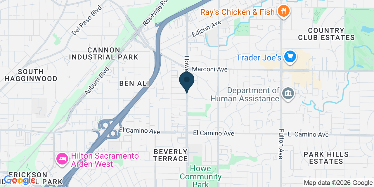Map showing Arden-Arcade, Sacramento County, CA