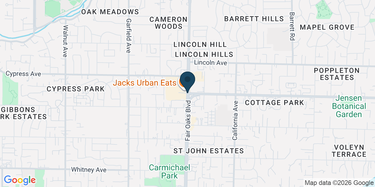 Map showing Carmichael, Sacramento County, CA