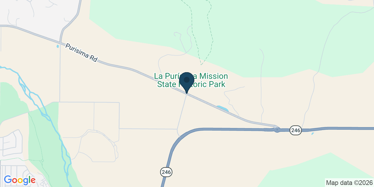 Map showing Santa Barbara County, CA