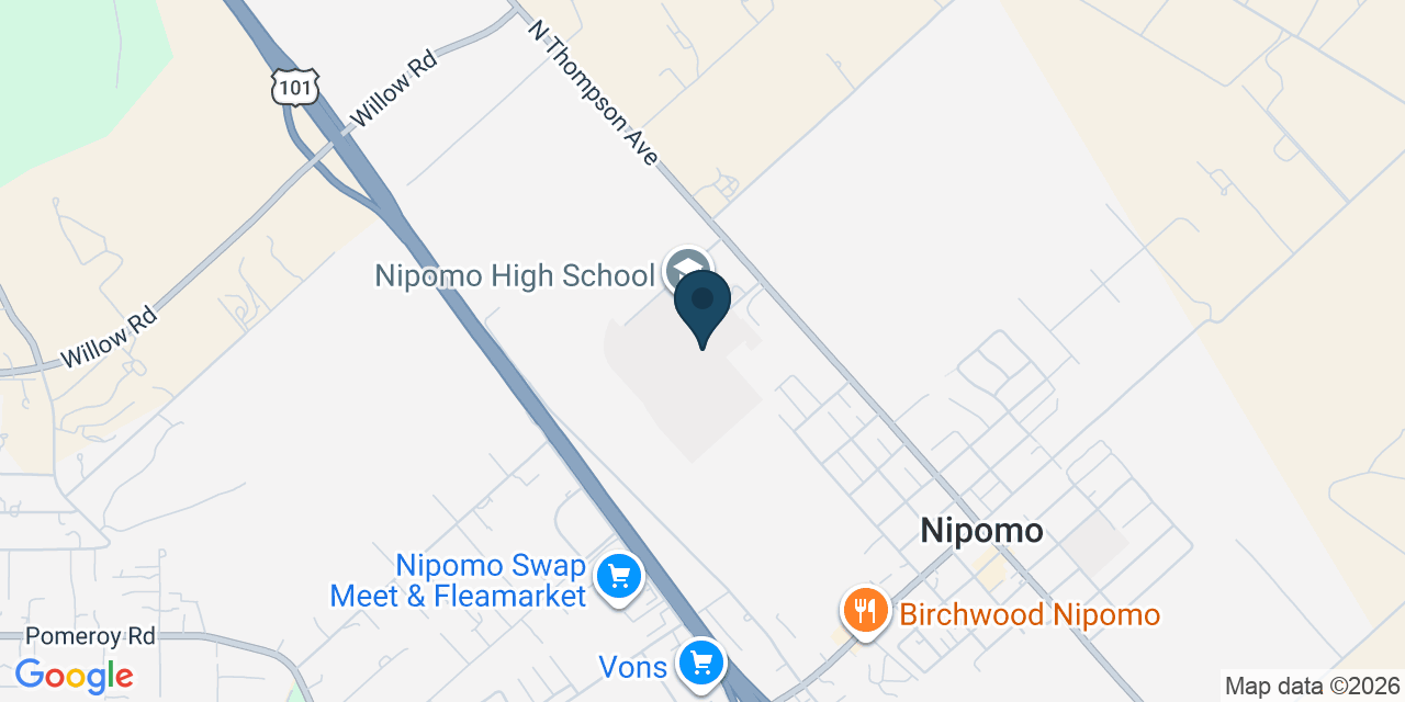 Map showing Nipomo, San Luis Obispo County, CA