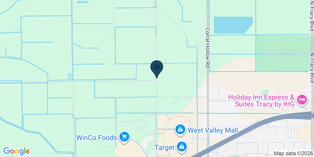 Map showing San Joaquin County, CA