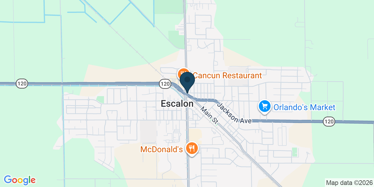 Map showing Escalon, San Joaquin County, CA
