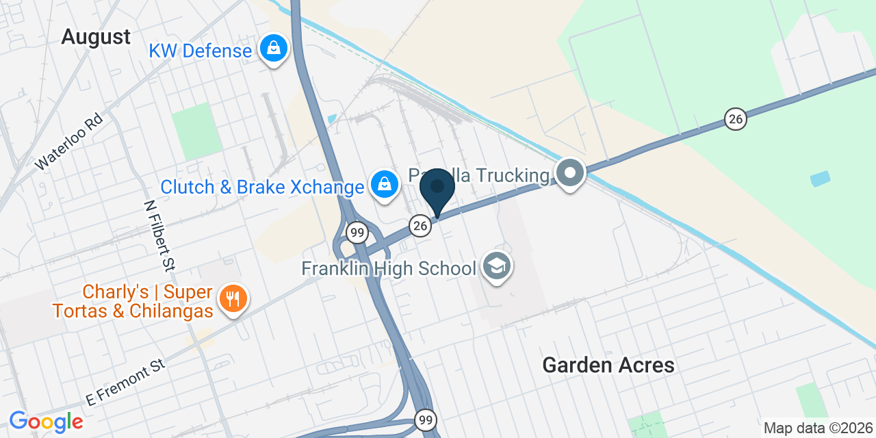 Map showing Garden Acres, San Joaquin County, CA