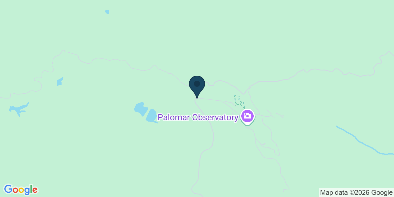 Map showing Palomar Mountain, San Diego County, CA