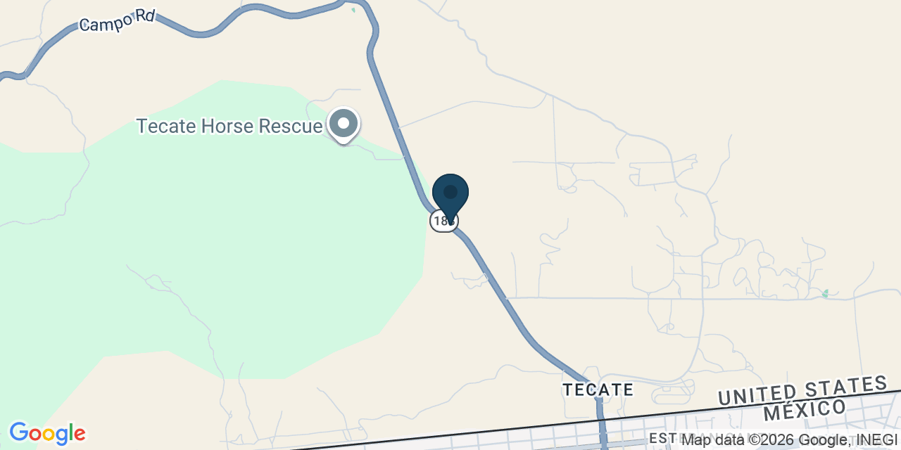 Map showing San Diego County, CA
