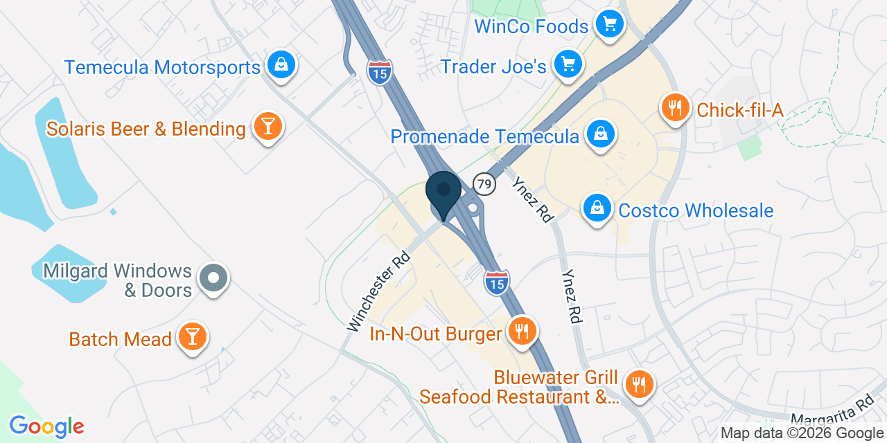 Map showing Temecula, Riverside County, CA
