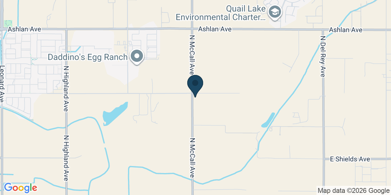 Map showing Sanger, Fresno County, CA