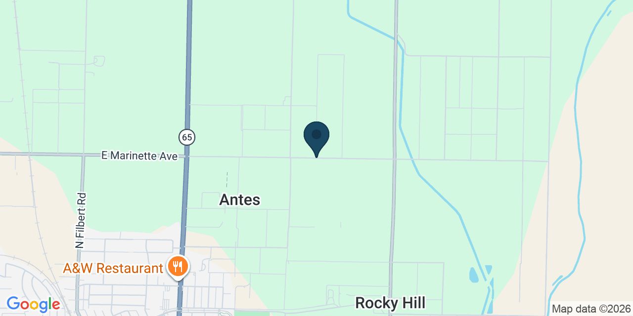 Map showing Tulare County, CA