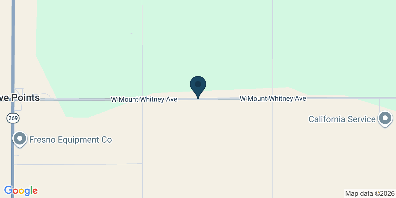 Map showing Fresno County, CA