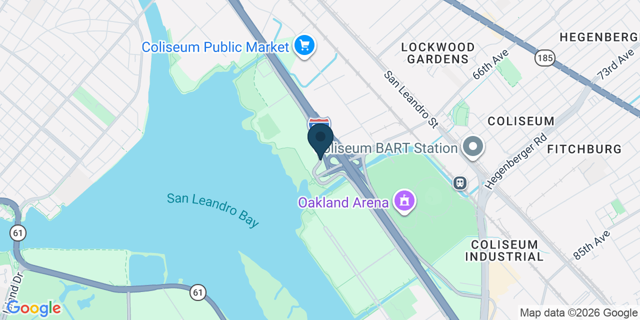 Map showing Oakland, Alameda County, CA