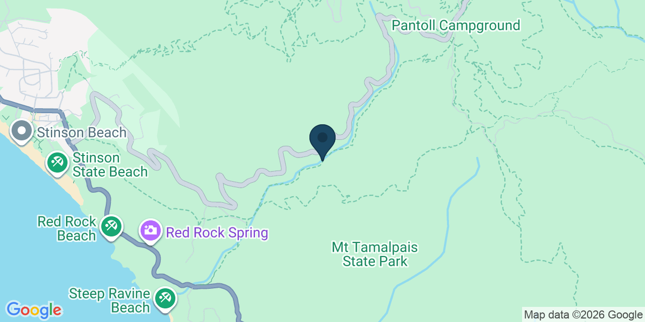 Map showing Marin County, CA