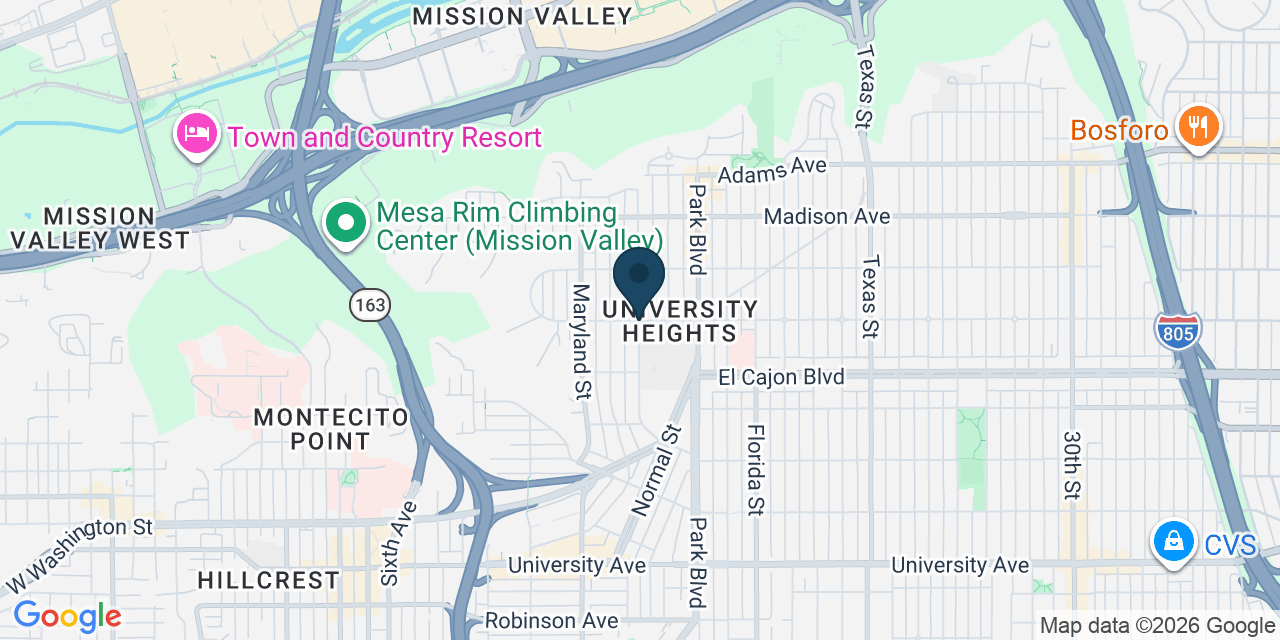 Map showing San Diego, San Diego County, CA