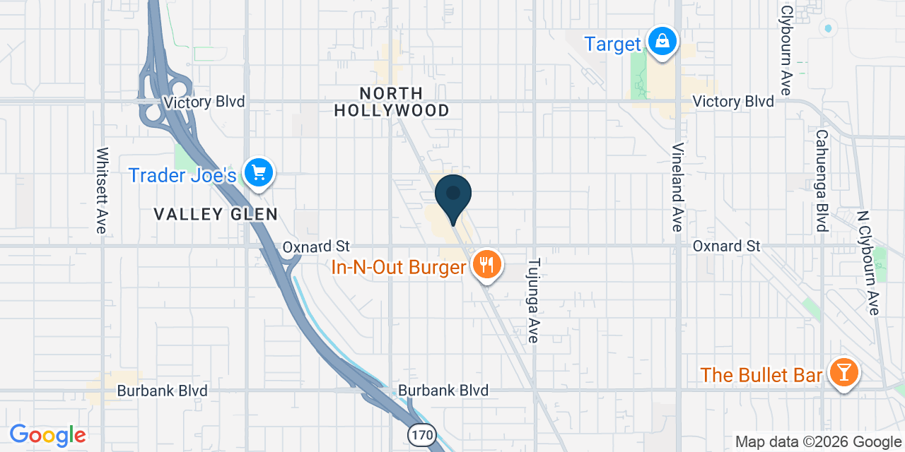 Map showing Los Angeles County, CA