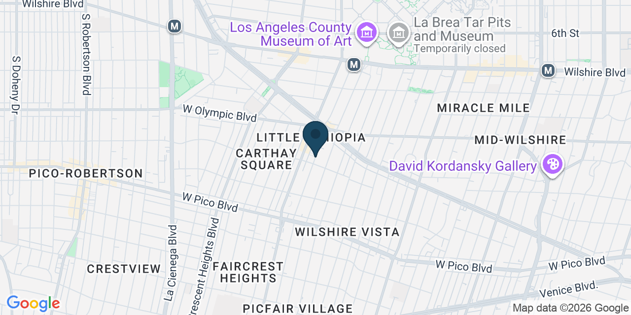 Map showing Los Angeles, Los Angeles County, CA