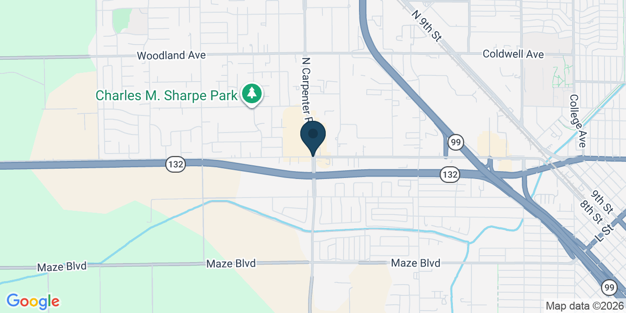 Map showing Modesto, Stanislaus County, CA
