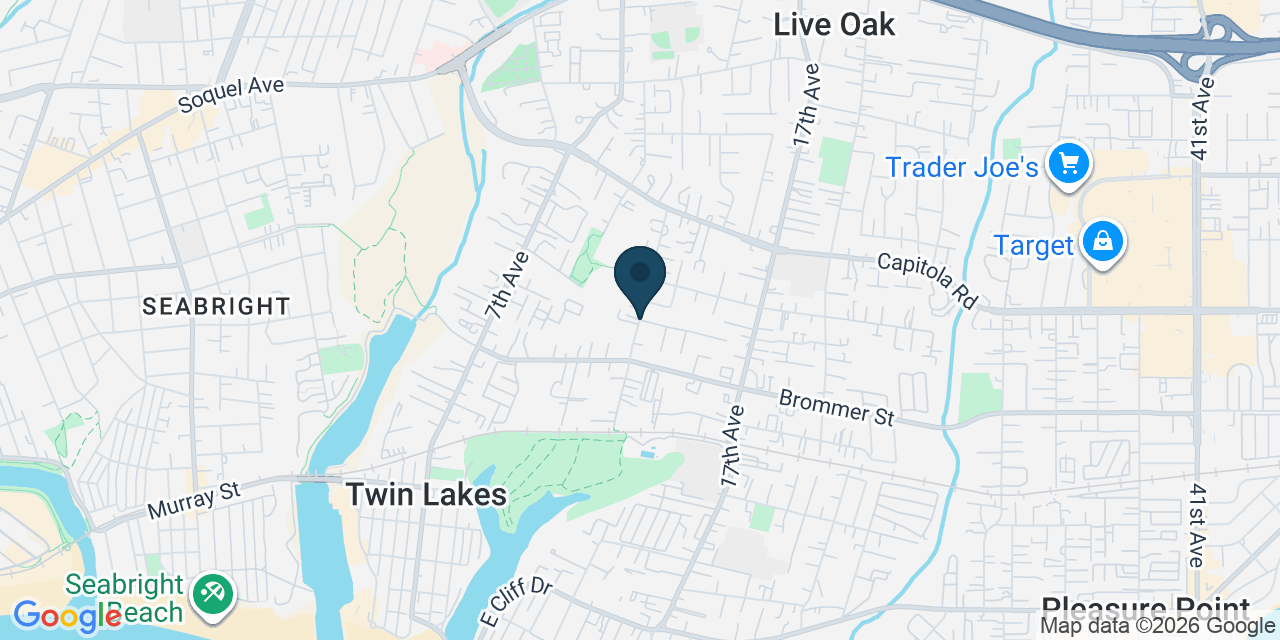 Map showing Live Oak, Santa Cruz County, CA