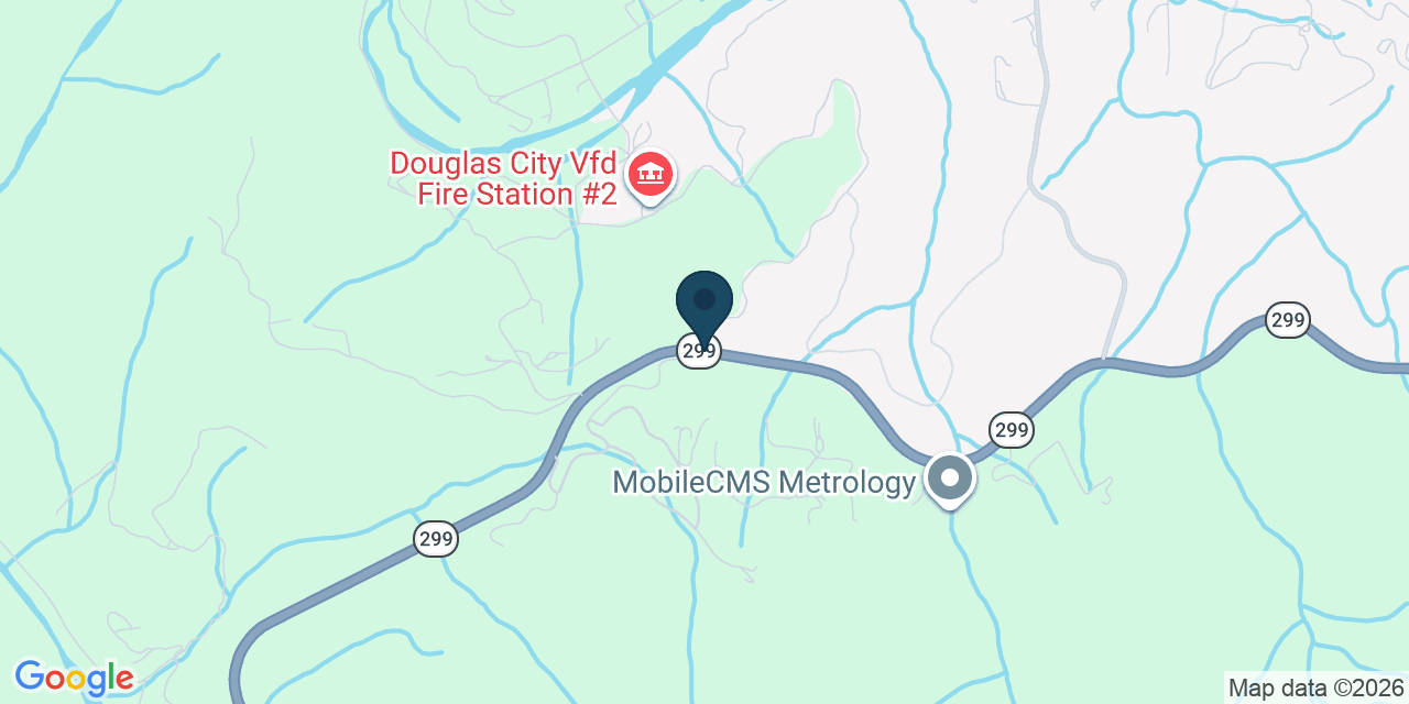 Map showing Douglas City, Trinity County, CA