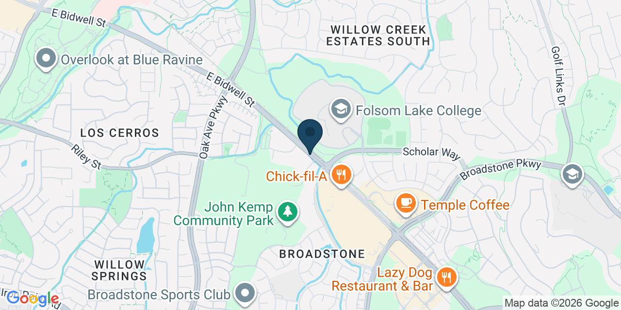 Map showing Folsom, Sacramento County, CA