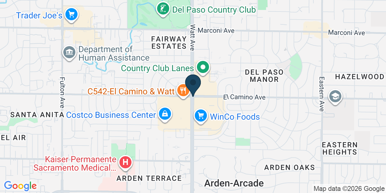 Map showing Arden-Arcade, Sacramento County, CA