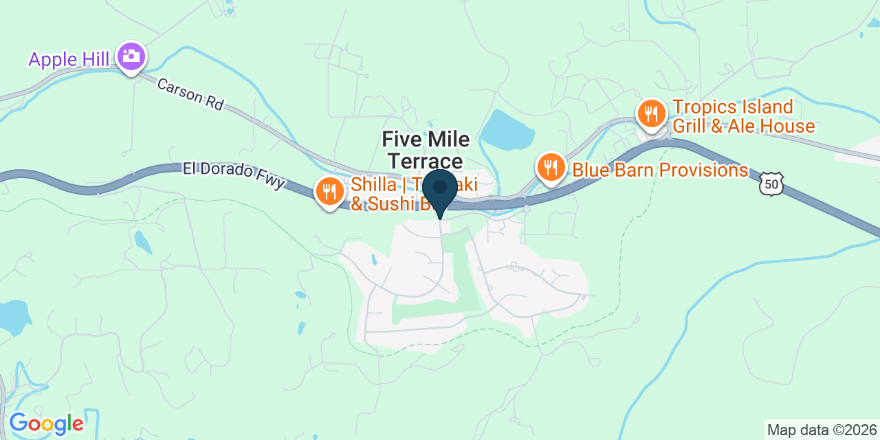 Map showing Camino, El Dorado County, CA