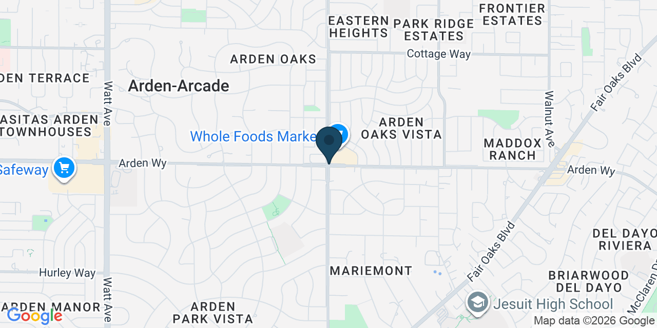 Map showing Arden-Arcade, Sacramento County, CA
