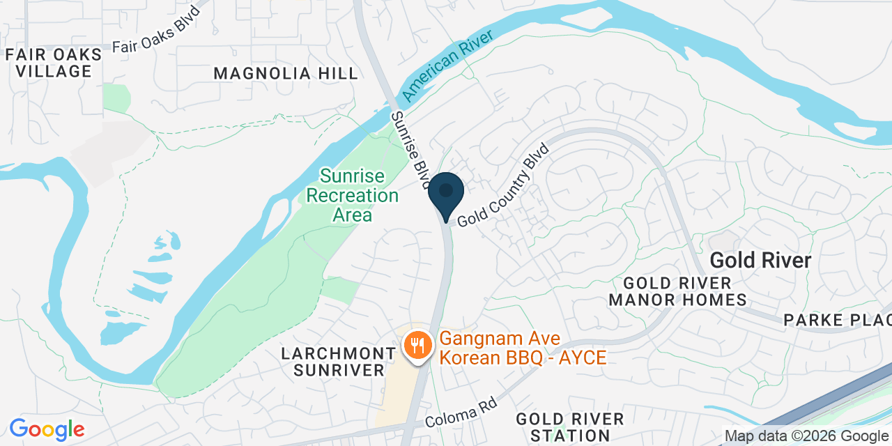 Map showing Gold River, Sacramento County, CA
