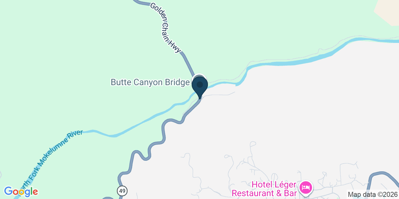 Map showing Calaveras County, CA