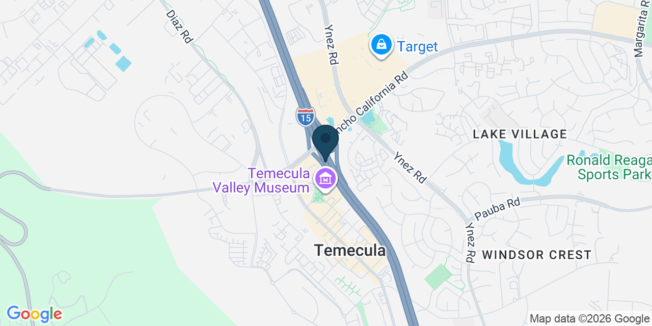 Map showing Temecula, Riverside County, CA
