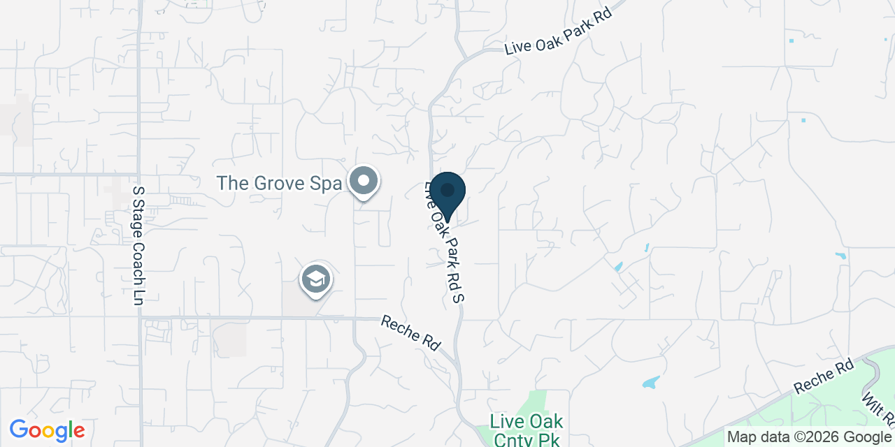 Map showing Fallbrook, San Diego County, CA