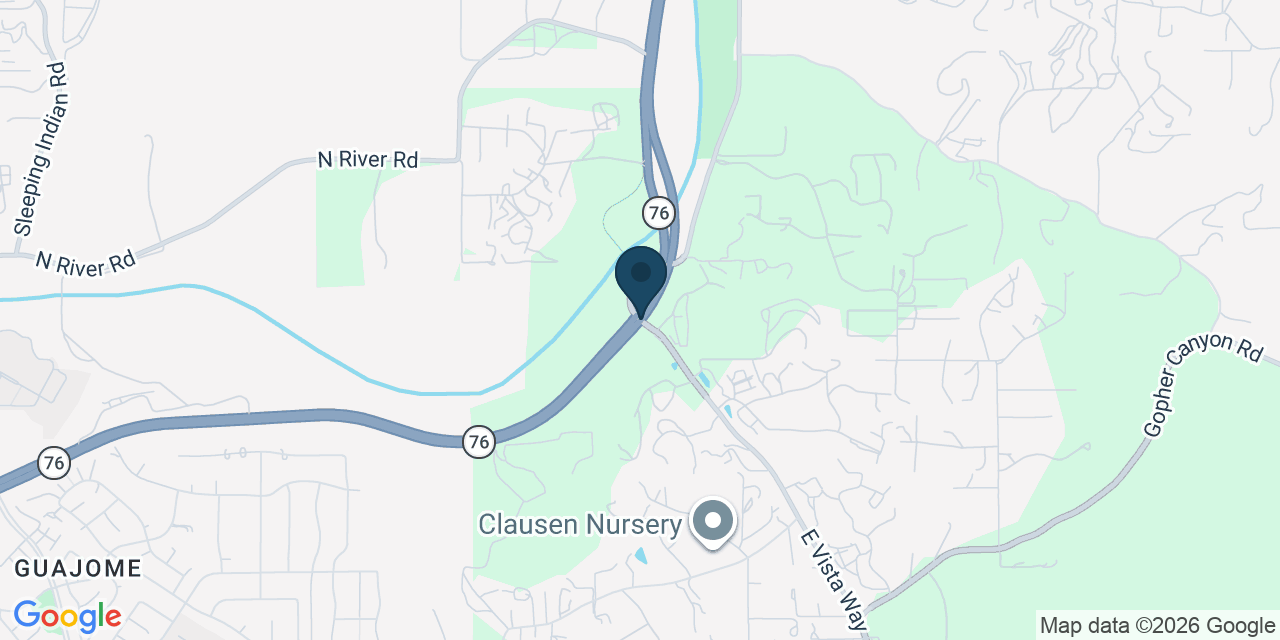 Map showing San Diego County, CA
