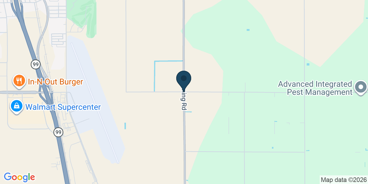 Map showing Kern County, CA