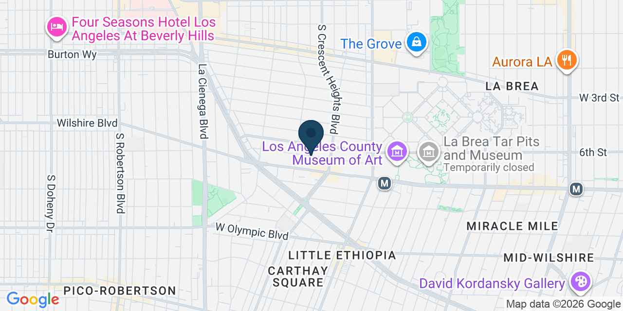 Map showing Los Angeles, Los Angeles County, CA