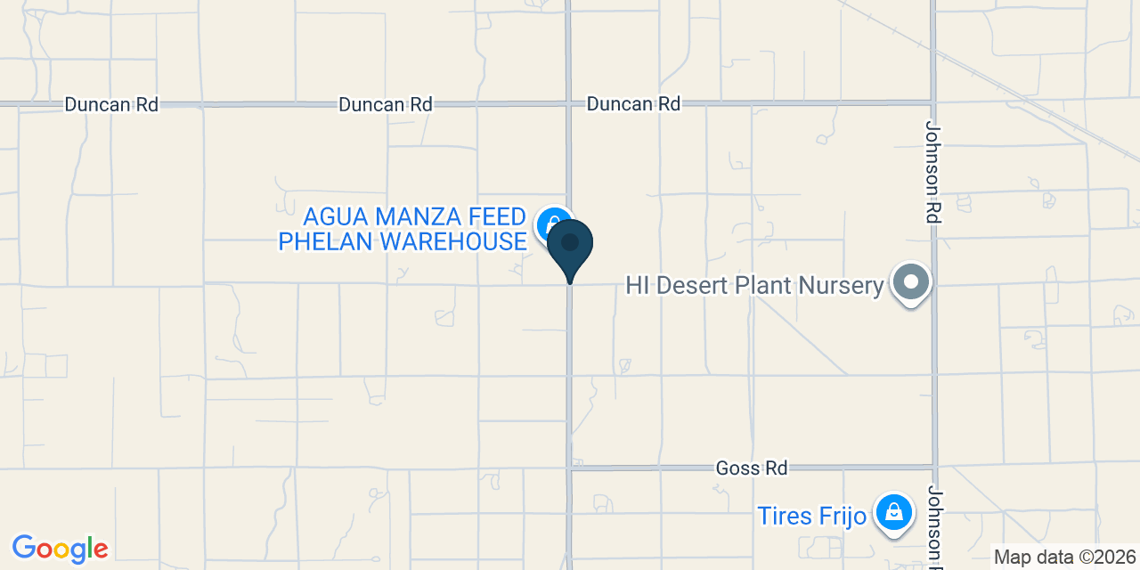 Map showing Phelan, San Bernardino County, CA