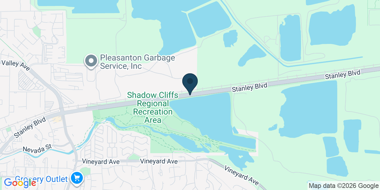 Map showing Alameda County, CA