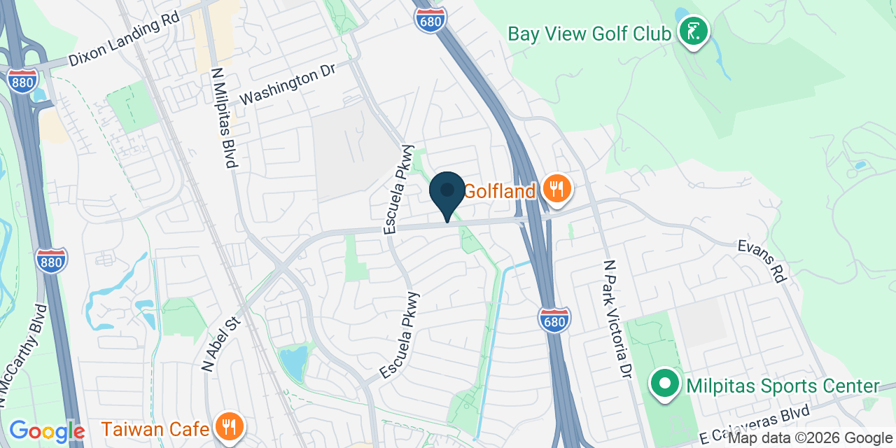 Map showing Milpitas, Santa Clara County, CA